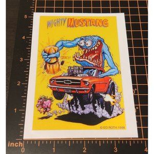 Mighty Mustang racing sti evo rsx sr rx7 fd eg gtr supra reflective sticker d